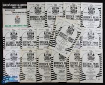 Collection of Queens Park home programmes 1947/48 Hearts, 1950/51 Arbroath, 1956/57 Dundee, 1962/