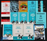 1964-94 Cardiff Home Rugby programmes (15): v S Africa 1994, President WRU's XV 1970, Overseas XV