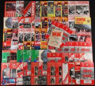 1958s-1990s Liverpool Football programmes, a mixed collection with a majority of home 1970-1980 -