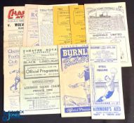 Collection of 1940s football programmes 1945/46 Blackburn Rovers v Middlesbrough, 1946/47 Grimsby