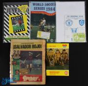 1983/84 Manchester Utd ECWC Cup away match programmes Dukla Prague, Spartak Varna (+ match