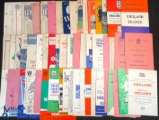 Collection of England 'amateur' football programmes 1947 Wales, 1948 Luxembourg, France,