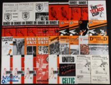 Collection of Dundee Utd home programmes 1951/52 Clyde, 1954/55 Cowdenbeath, 1960/61 St. Mirren (