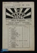 1945/46 Carlisle Utd v Gateshead, Div. 3 Eastern Section league match programme 23 February 1946,
