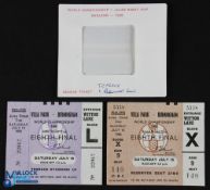 TICKETS: 1966 World Cup West Germany v Argentina seat ticket 16 July 1966 at Villa Park, one