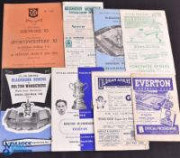 Selection of football programmes 1947/48 Everton v Aston Villa, 1949/50 Oldham Athletic v Lincoln
