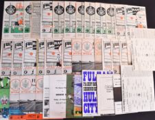 Collection of Fulham home programmes 1947/48 Doncaster Rovers (FAC), 1949/50 Newcastle Utd,