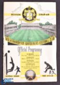 1948/49 Wolverhampton Wanderers reserves v Leeds Utd Central League match programme 16 April 1949;