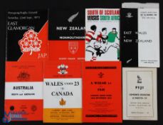 1957-73 Tourist Rugby Programmes in Wales etc (7): Aberavon/Neath v Australia 1957-8; Wales U-23 v