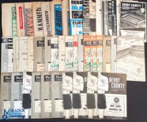 Collection of Derby County home match programmes 1944/45 Leicester City (poor), 1945/46 WBA (FAC) (