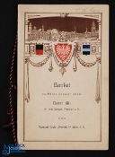 1911 Frankfurt v Blackheath Signed Rugby Menu: In more peaceful times than were to come, this tour