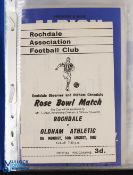 Collection of 1967/68 Oldham Athletic away programmes Div. 3 league (22)) missing Barrow, plus FLC