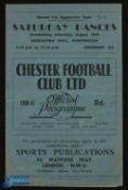 1950/51 Chester v Oldham Athletic Div. 3 (N) match programme volume 5, no. 1, 26 August 1950;