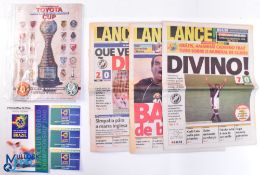 Manchester United v Palmeiras 1999 World Club Championship programme plus the 2000 FIFA World Club