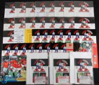 1995/96 Manchester Utd complete home league programmes including tickets for Coventry City,