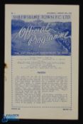 1950/51 Shrewsbury Town v Lincoln City Div. 3 (N) match programme 26 August 1950; slight staple