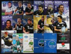 1972-2015 Scotland & Ireland Rugby Programmes (15): Scotland v England 1992, 2012 & 2014; v