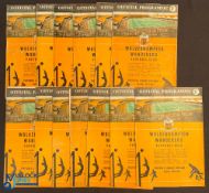 Selection of 1958/59 Wolverhampton Wanderers home reserves Central League programmes v Bury, v