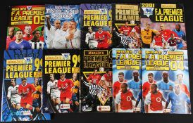 10 Incomplete Football Sticker Albums, of Merlin Premier League 99x 3, one hard back, Premier League