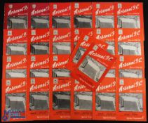 1949/50 Arsenal home programme collection full league season (including Portsmouth with FAC Final