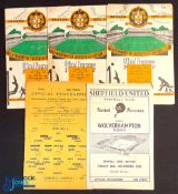 Selection of 1952/53 Wolverhampton Wanderers home reserves Central League games v Barnsley, v
