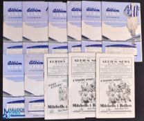 Collection of West Bromwich Albion home programmes 1949/50 Portsmouth, 1950/51 Charlton Athletic,