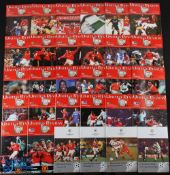 1998/99 Manchester United Treble Season Complete set of Home Football Programmes, to include the