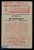 Scarce issue Luton FC (Kent) v Betteshanger Colliery Kent League Div. 2 match programme 27