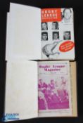 1963-1967 Rugby League Magazines: a run of bound issues, Vol 1 & Vol 2 in hard back. G