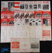 Collection of Hamilton Academical home match programmes 1952/53 Forfar Athletic (SLC), 1955/56