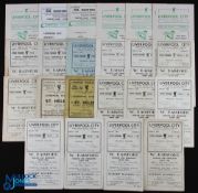 Rugby League Programmes Liverpool City/Liverpool Stanley (22): To include Liverpool Stanley 1947 v