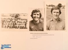 Three original black and white photographs, the former property of Dai Davies, two signed by him and