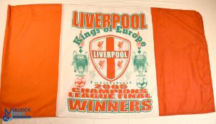 Liverpool Football Club - Flag 2005 Champions League Final Winners, Display with 10 film negatives