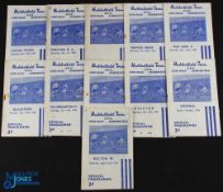 1955/56 Huddersfield Town Football Home Programme Collection all home programmes with a selection