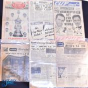 1939-1958 Manchester United Football Edition, Headline Newspapers, to include a Jan 1939 Evening