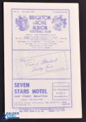 1949/50 Brighton & Hove Albion v Heart of Midlothian friendly match programme 28 April 1950; fair/