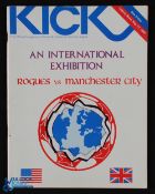 1980 Manchester City North American tour match programme Memphis Rogues v Manchester City at Liberty