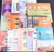 Collection of alternative Cup tie programmes to include 1968 European Amateur Cup Final