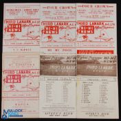 Collection of Third Lanark home programmes 1955/56 Morton, 1954/55 Cowdenbeath, 1957/58 Celtic,
