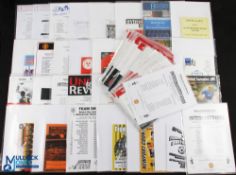 Manchester United Football Club Home & Away Reserves, Youth Team and Juniors programmes 1999-