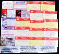 1990 Manchester United Home Tickets Collection, a good collection of League, Rumelow Cup, FA