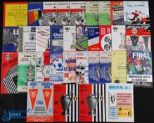 Selection of programmes including European Cup Finals 1962 Benfica v Real Madrid, 1963 AC Milan v
