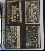 Rare Early 20th Century Rugby Postcard Collection (52): Excellent album, fully sleeved, containing a