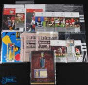 1998/99 Treble season Manchester Utd in the Champions League match programmes homes LKS Lodz,