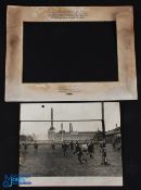 1963 Newport v NZ 'That Drop' Photograph & Mount: The board-mounted 30cm x 25 cm picture is the