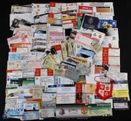 Collection of Manchester Utd match tickets from early 1960s onwards covering big matches, league,