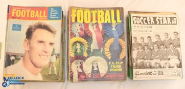 58 Charles Buchan's Football Monthly magazines 1966-1972 and 32 Soccer Stars magazines 1958-1969 -