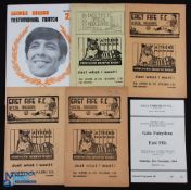 Selection of East Fife home programmes 1949/50 Stirling Albion (SLC), 1954/55 Kilmarnock (Xmas day),