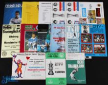 Selection of Manchester City home match programmes 1963/64 International XI (Trautmann testimonial),