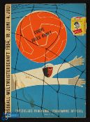 1954 World Cup match programme Uruguay v Austria at Hardturm Stadium Zurich 3 July 1954 3rd/4th